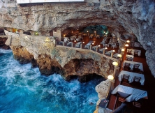 Wonderful Restaurant In A Cliff On The Italian Coast