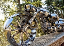 American Artist Turns Spoons To Incredible Motorbikes 